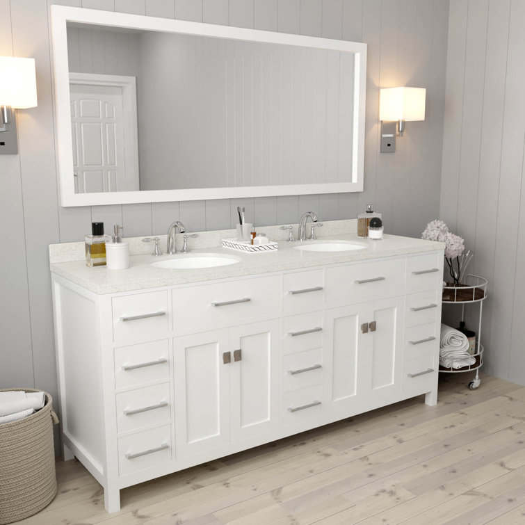 Winston Porter Slagelse 72.8" Double Bathroom Vanity Set Wayfair